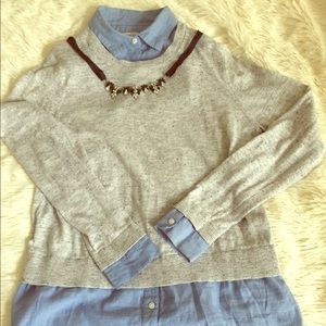 Ann Taylor Loft size women S sweater blouse